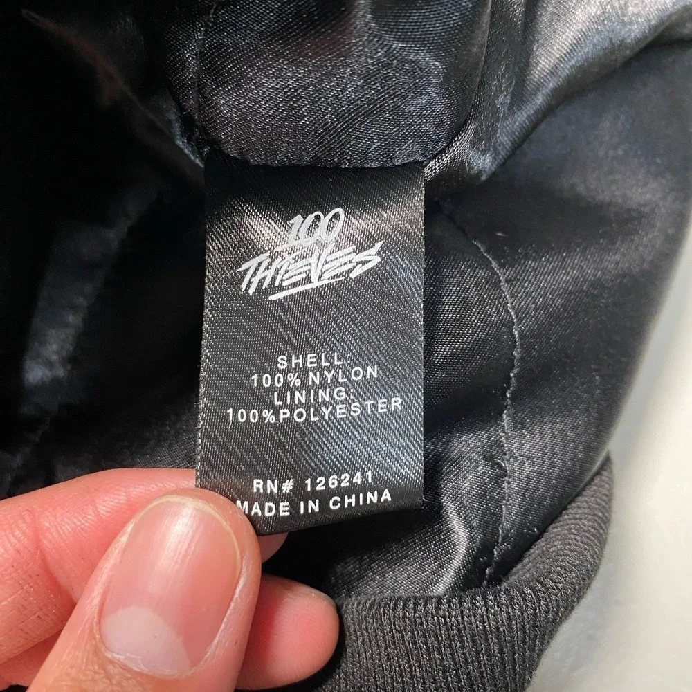 100 Thieves Foundations FW'23 Bomber Jacket Large Black